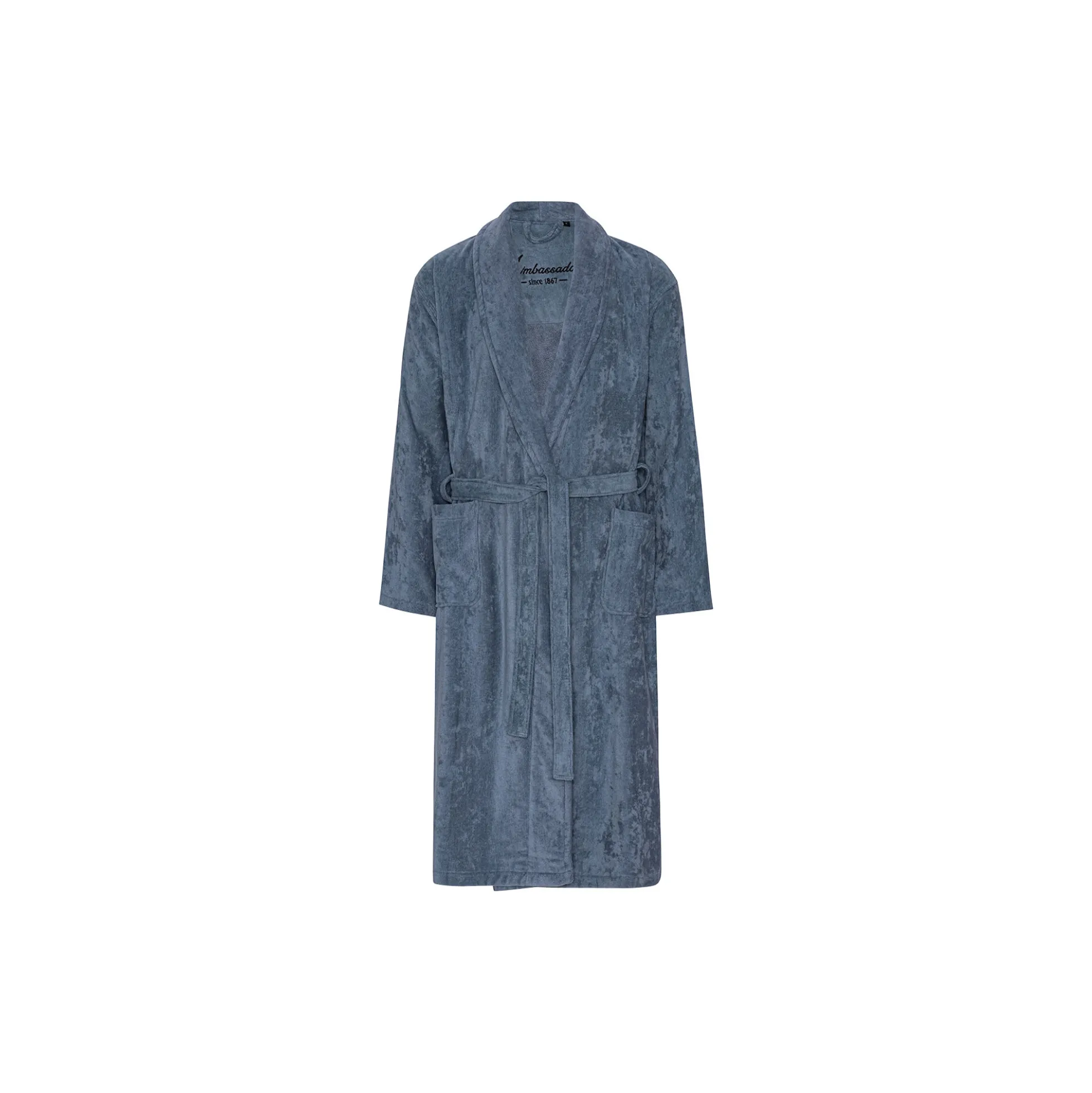 Kattegat Bathrobes, light grey solid
