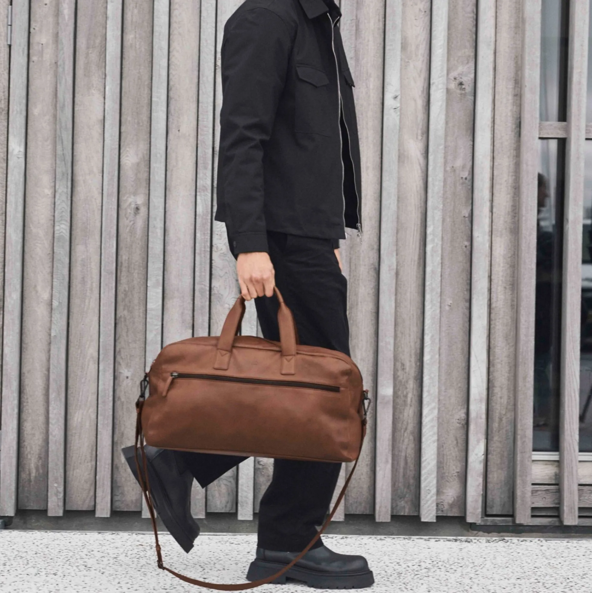 KeatonMBG Weekend Bag, cognac