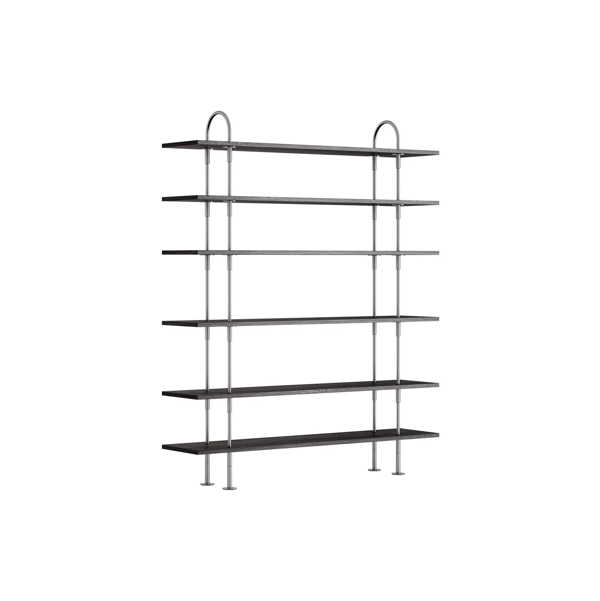 Keen Shelving, steel/ash veneer