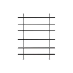 Keen Shelving, steel/ash veneer