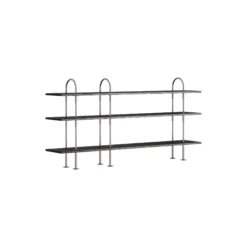 Keen Shelving, steel/ash veneer