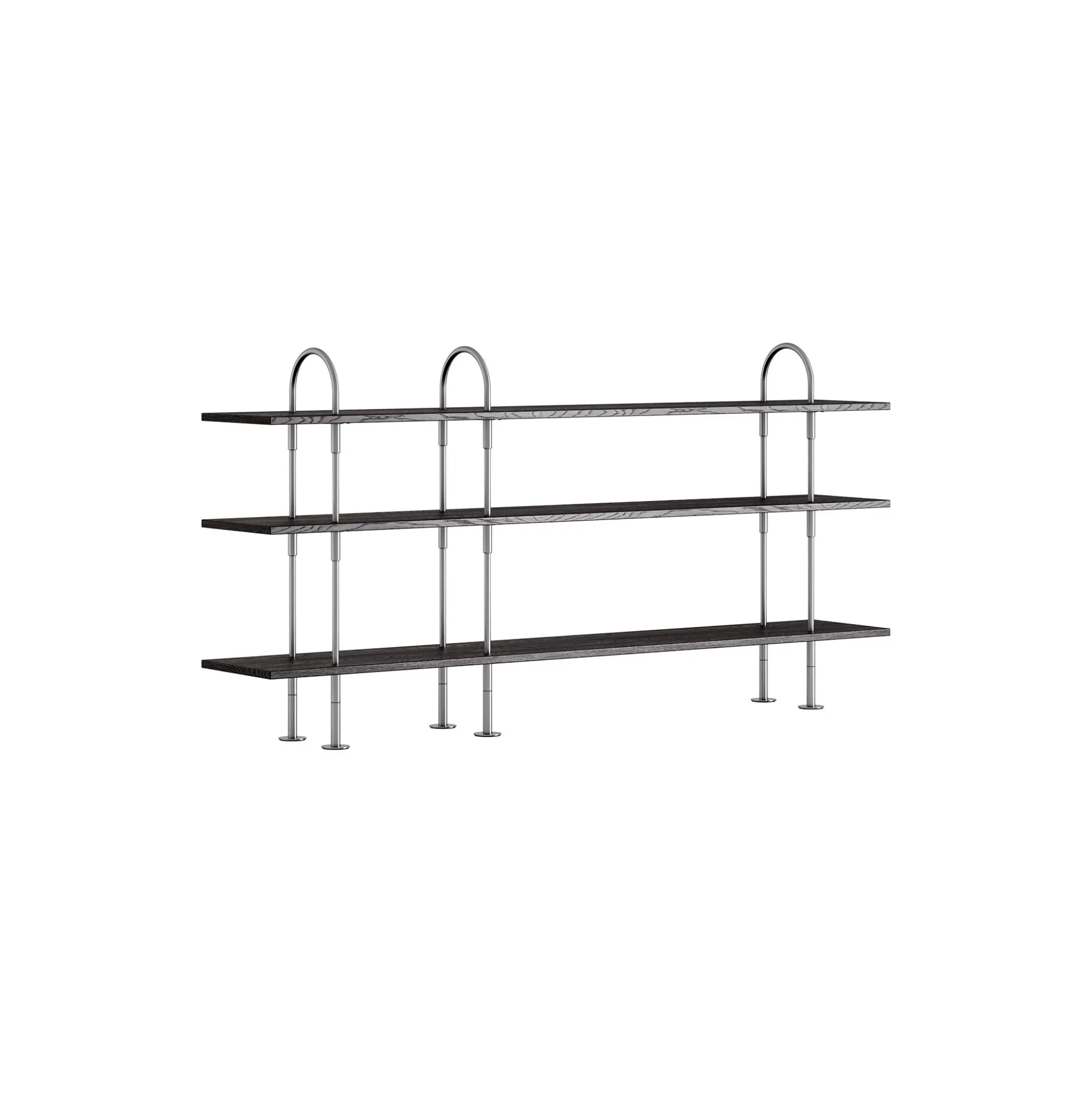 Keen Shelving, steel/ash veneer