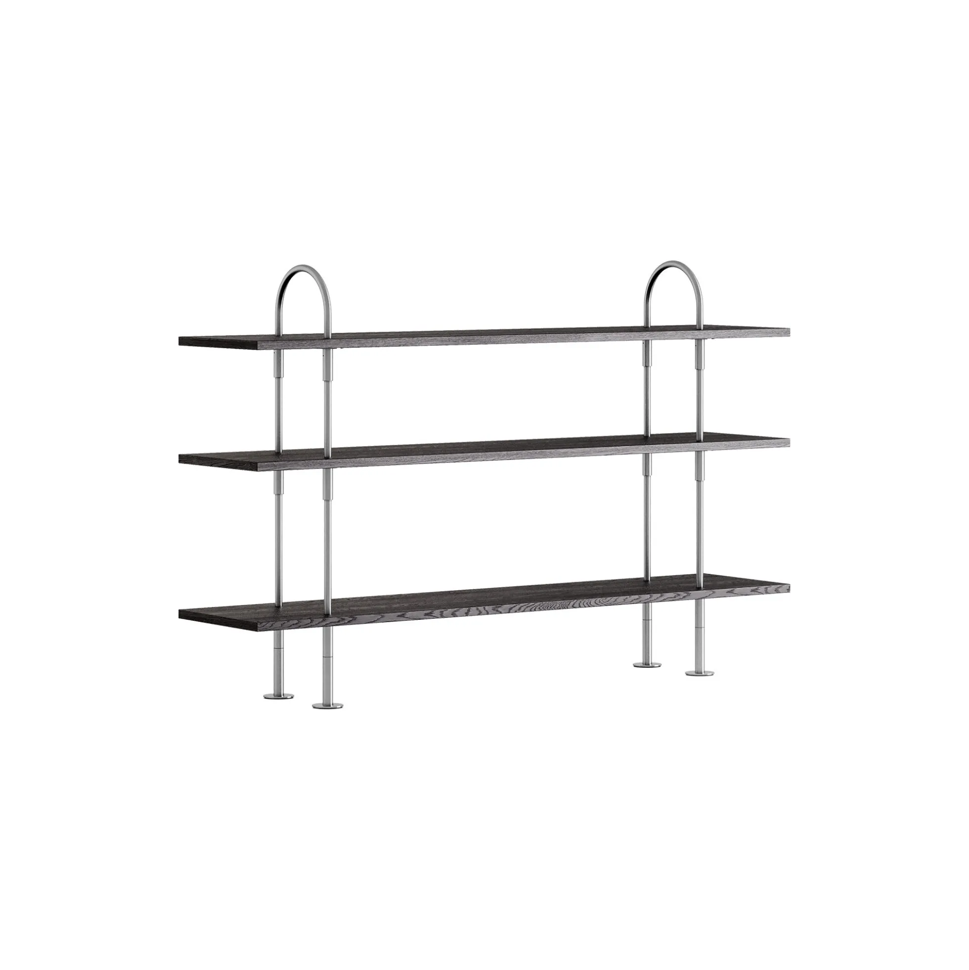 Keen Shelving, steel/ash veneer