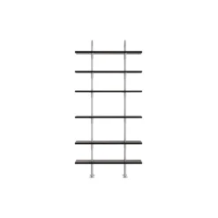 Keen Shelving, steel/ash veneer
