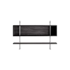 Keen Shelving, steel/ash veneer