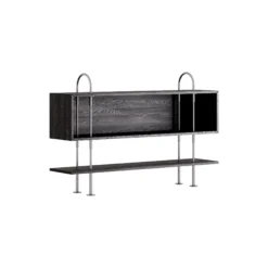 Keen Shelving, steel/ash veneer
