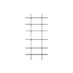 Keen Shelving, steel/smoked tempered glass