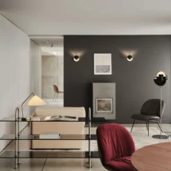 Keen Shelving, steel/smoked tempered glass