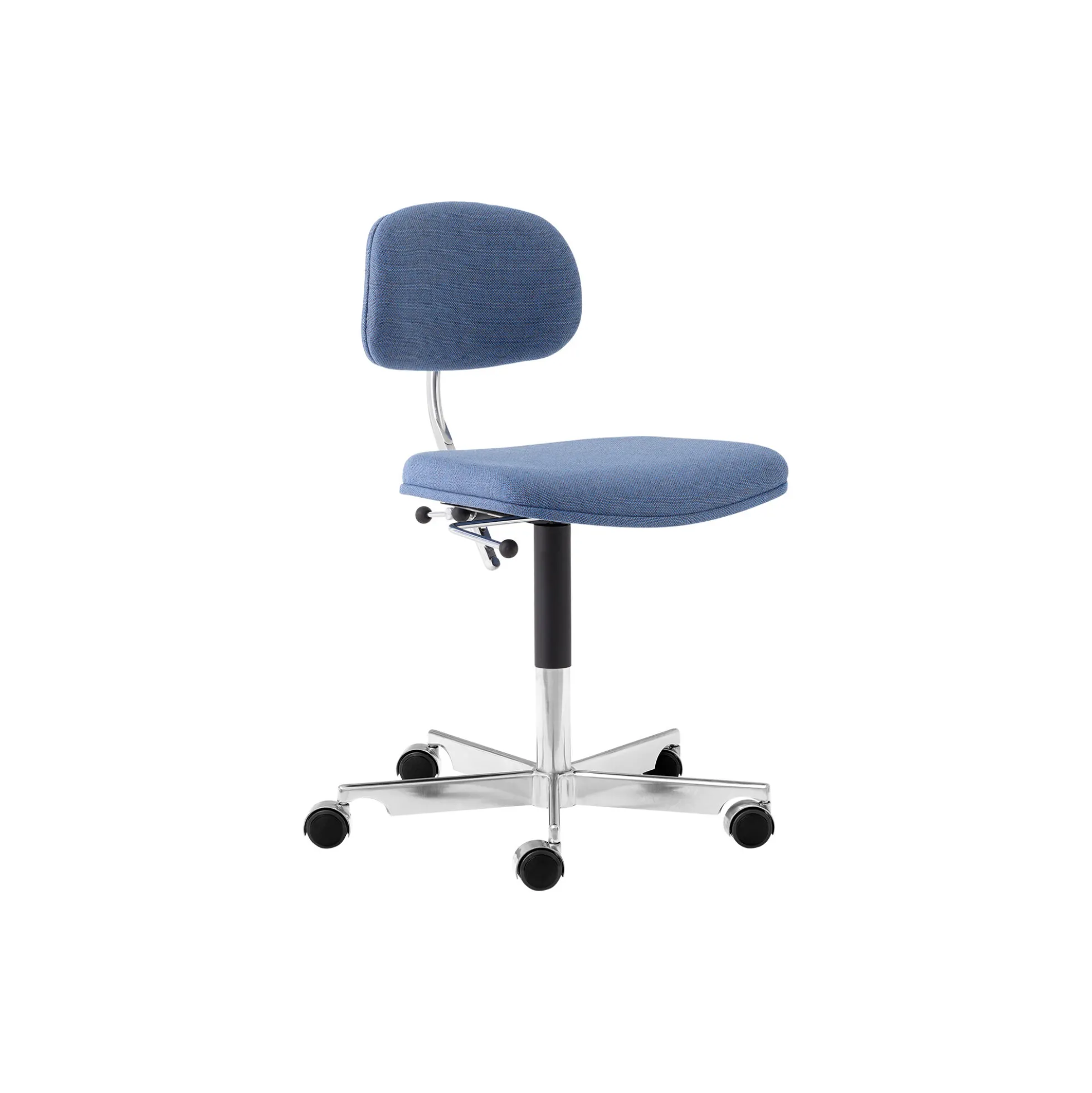 KEVI® 2534 forsidepolstret kontorstol, blå