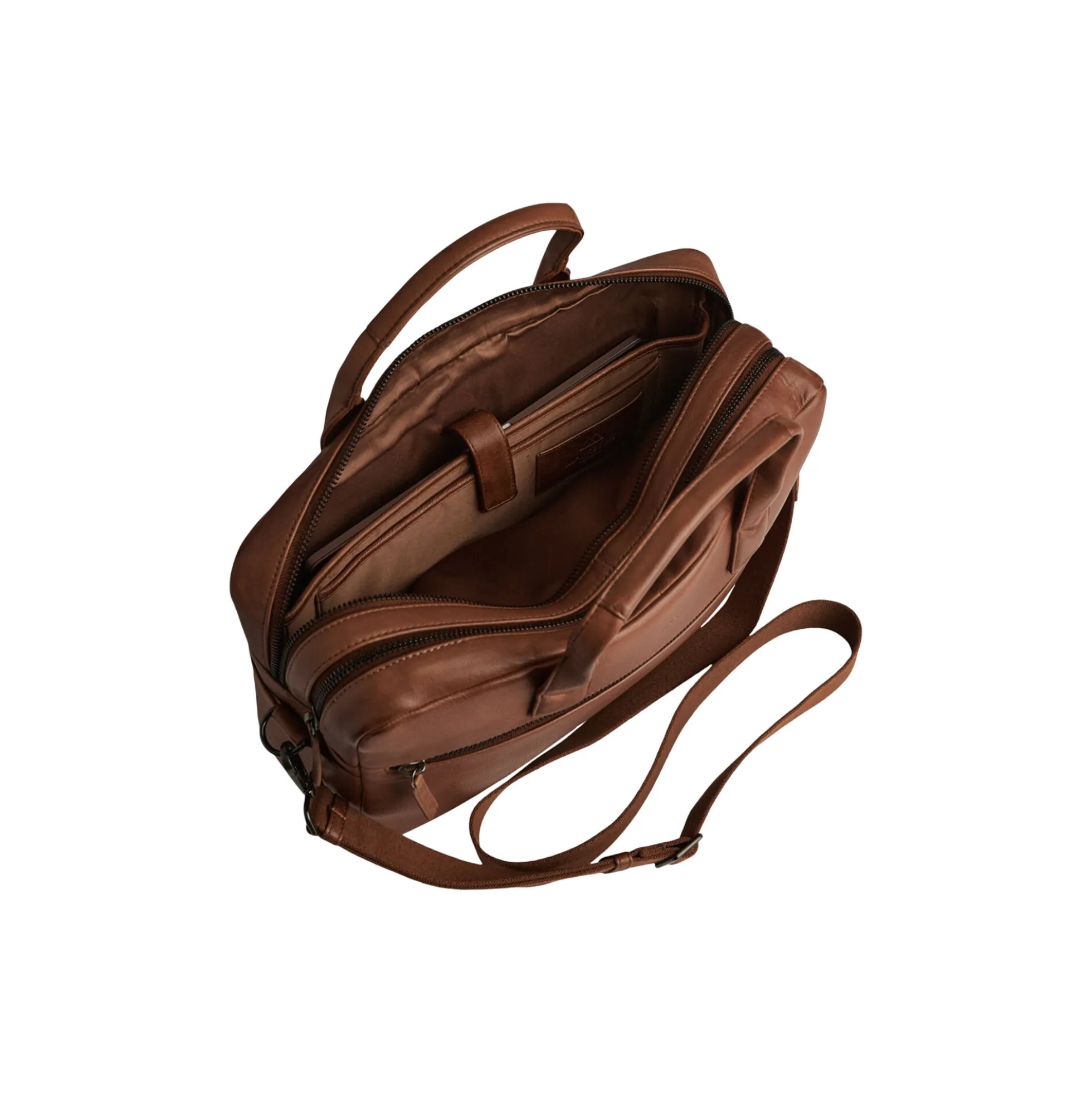 KingstonMBG Laptop Bag, cognac