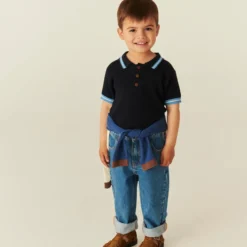 Knitted Pattern Polo