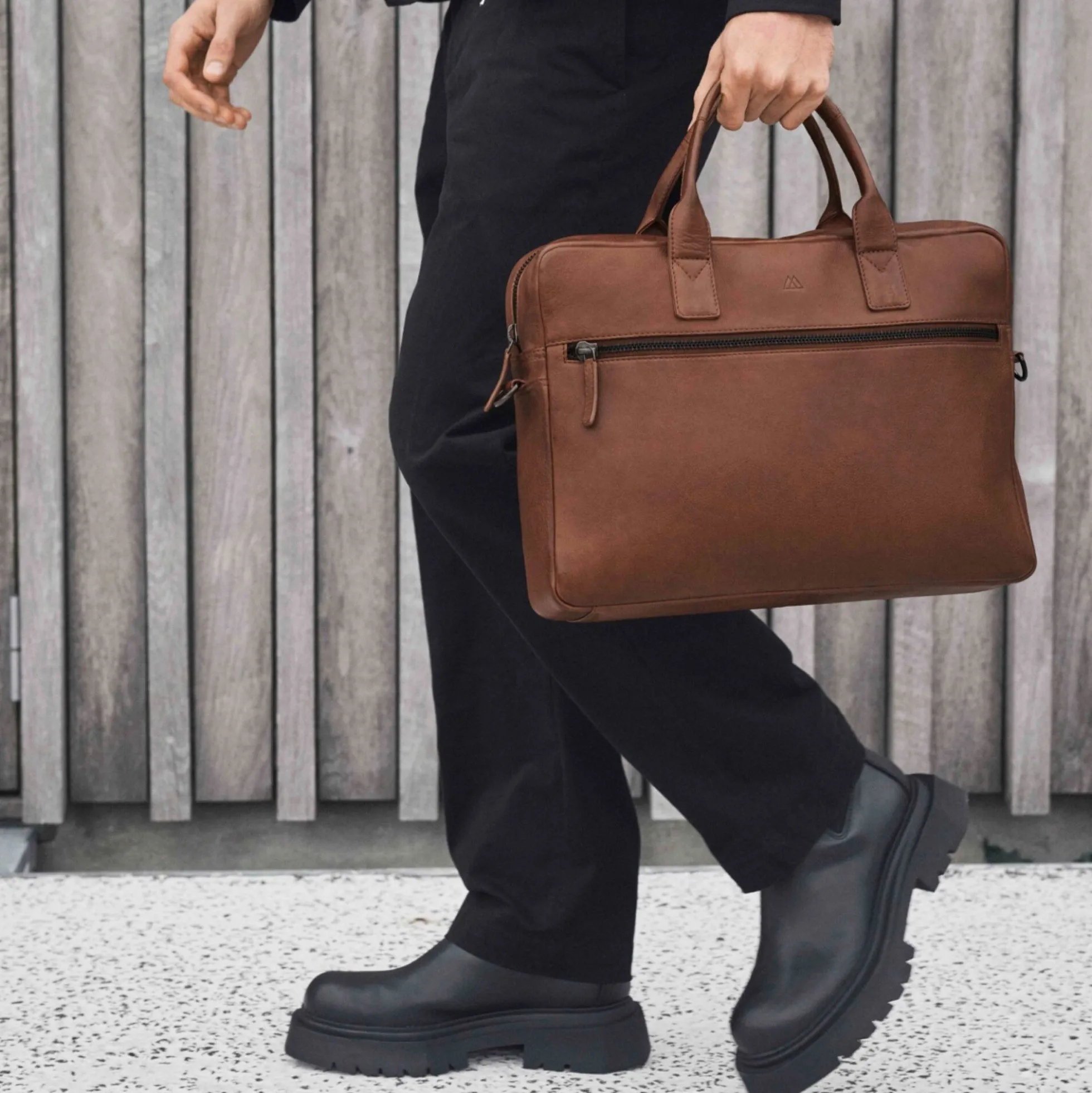 KnoxMBG Laptop Bag, cognac