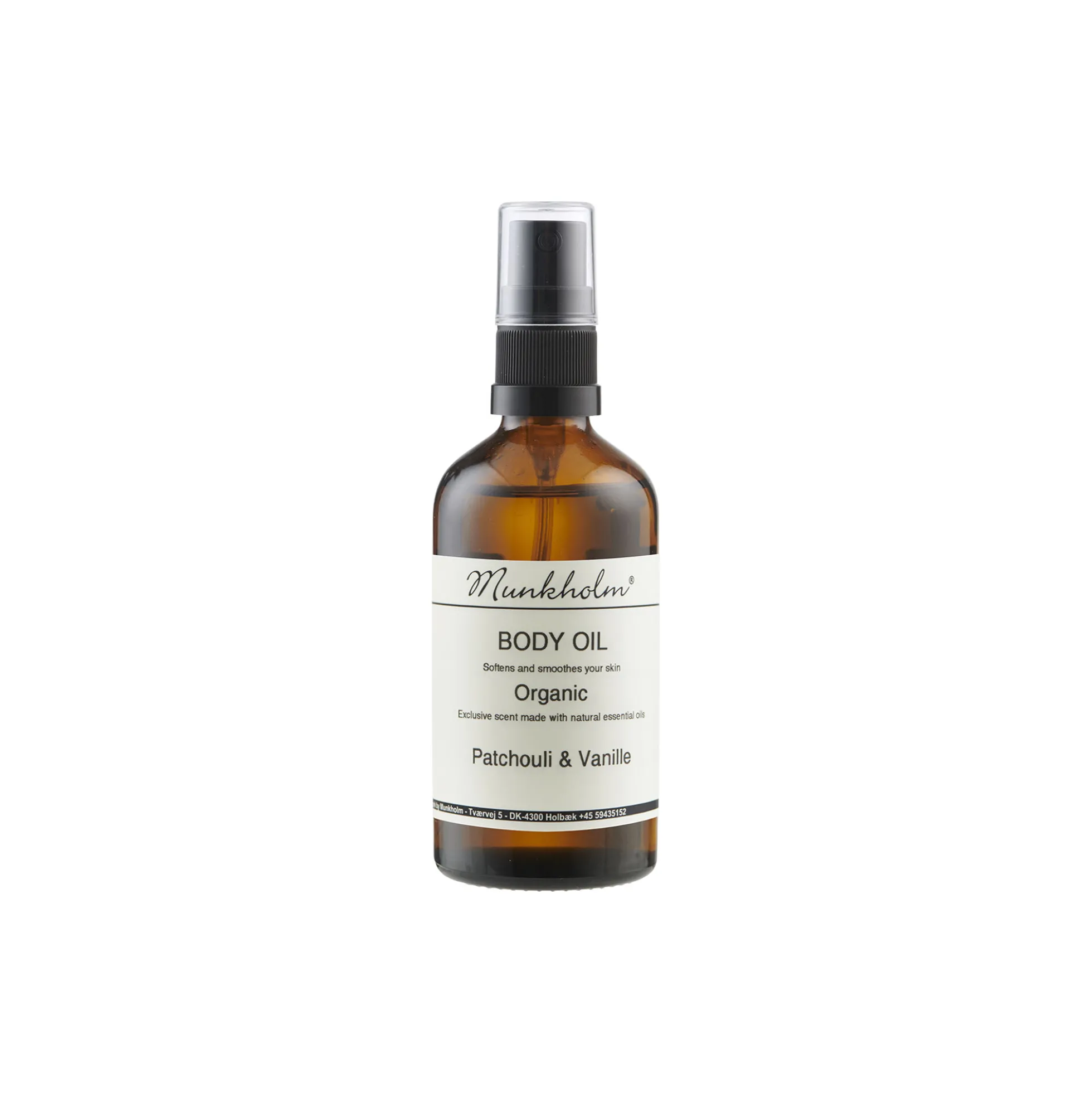 Økologisk kropsolie, patchouli & vanilla