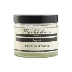 Økologisk saltskrub, patchouli & vanilla