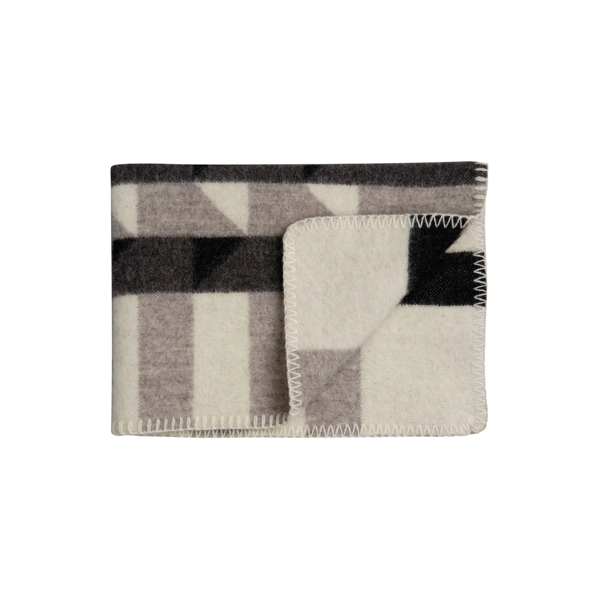 KVAM Baby Size Throw, greyscale