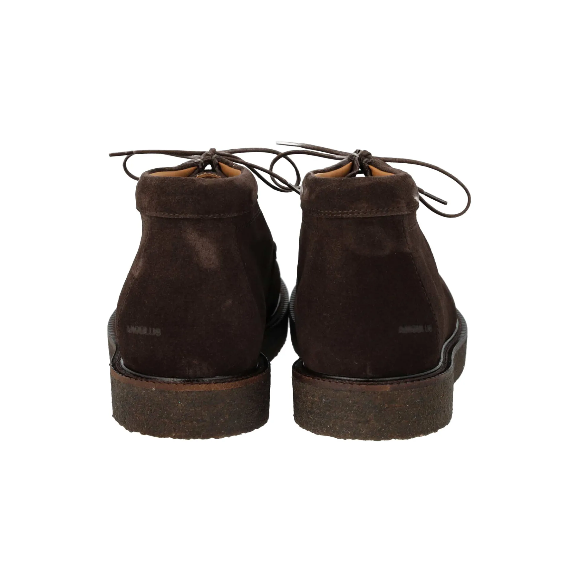 Lace-up shoe with decorative trim, dark brown