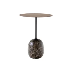 Lato Table LN8 Lounge Table, Emparador marble/walnut