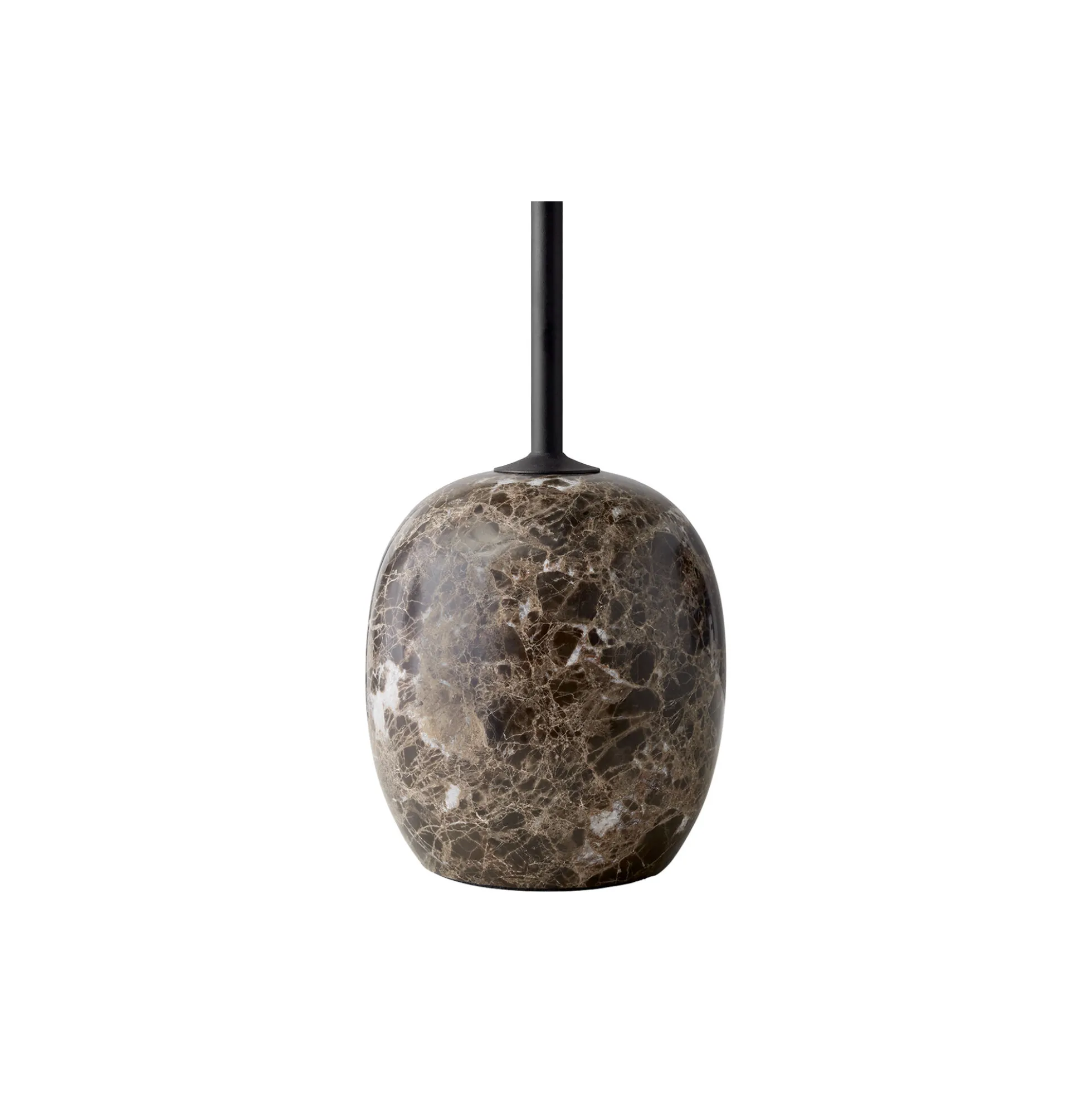 Lato Table LN9 Lounge Table, Emparador marble/walnut