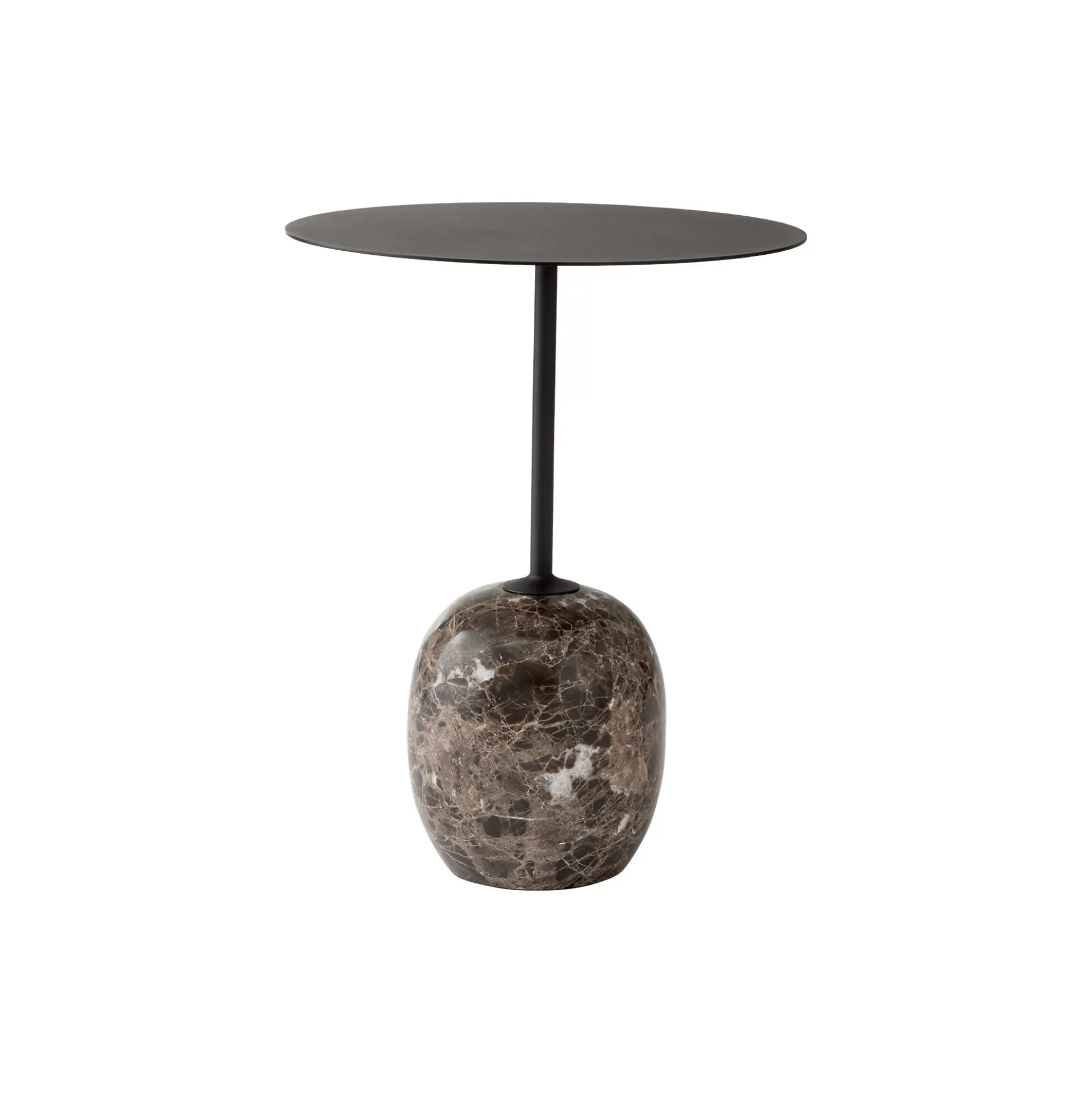 Lato Table LN8 Lounge Table, Emparador marble/warm black
