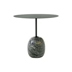 Lato Table LN9 Lounge Table, Verde Alpi marble/deep green