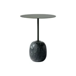 Lato Table LN8 Lounge Table, Verde Grigio marble/deep green