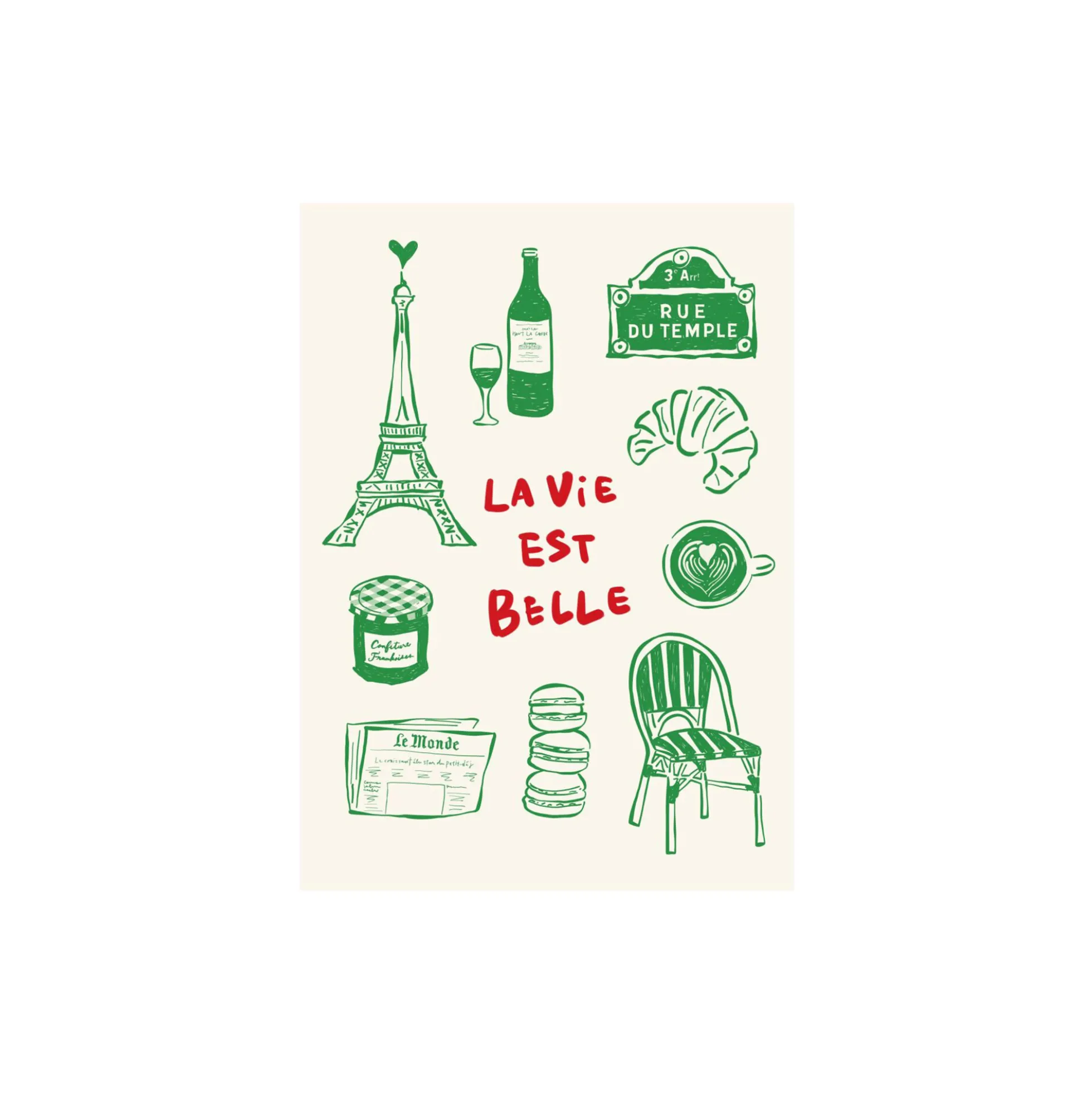 La Vie Est Belle - Paris Poster