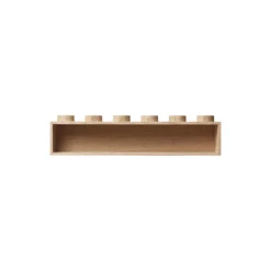 LEGO® 1x6 boghylde, sæbebehandlet eg