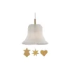 Le Klint 193 Golden Bell pendel, hvid