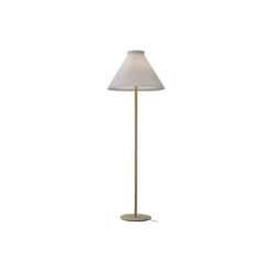Le Klint 328 gulvlampe med papirskærm, sæbebehandlet eg
