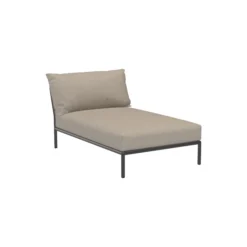 LEVEL2 Chaiselong, Sunbrella Heritage ash