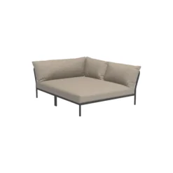 LEVEL2 Cozy højrevendt loungesofa, Sunbrella Heritage ash