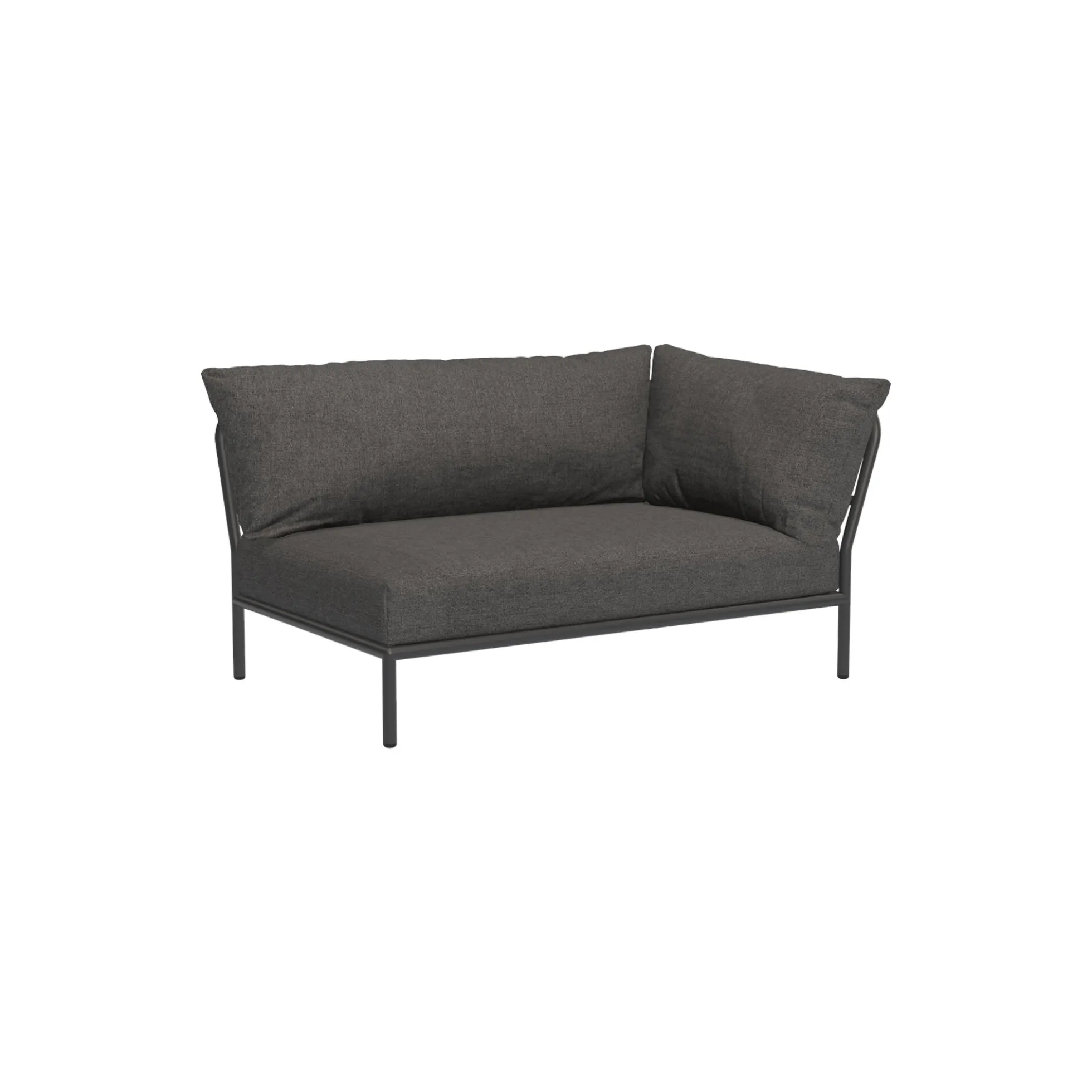 LEVEL2 højrevendt loungesofa, Basic dark grey