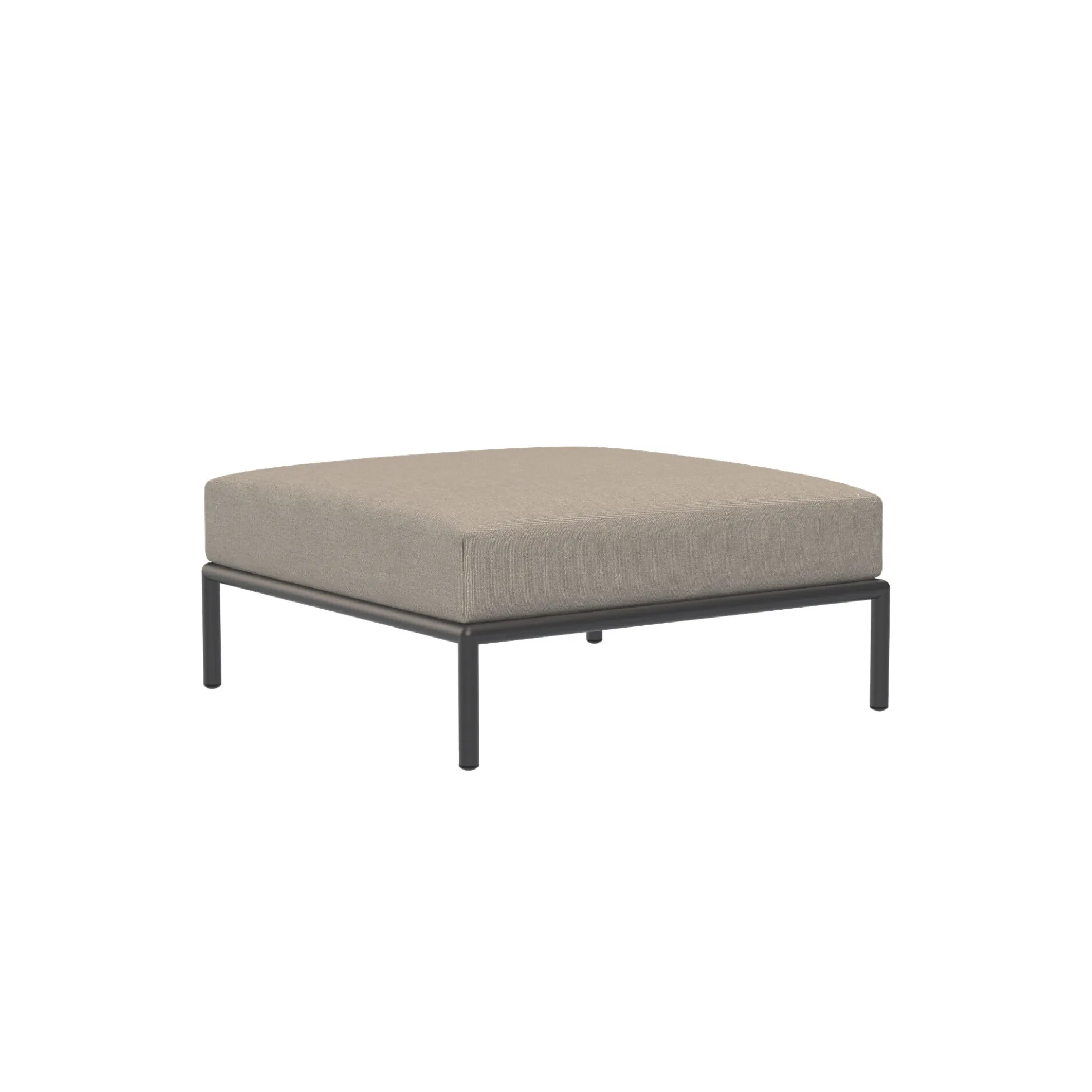 LEVEL2 Ottoman, Sunbrella Heritage ash