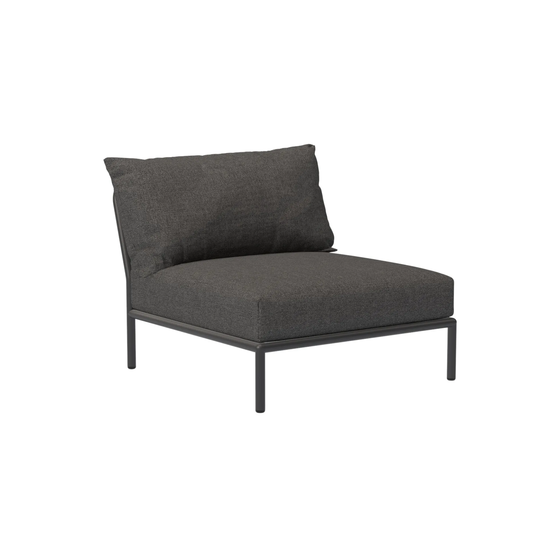 LEVEL2 Single Module loungestol, Basic dark grey