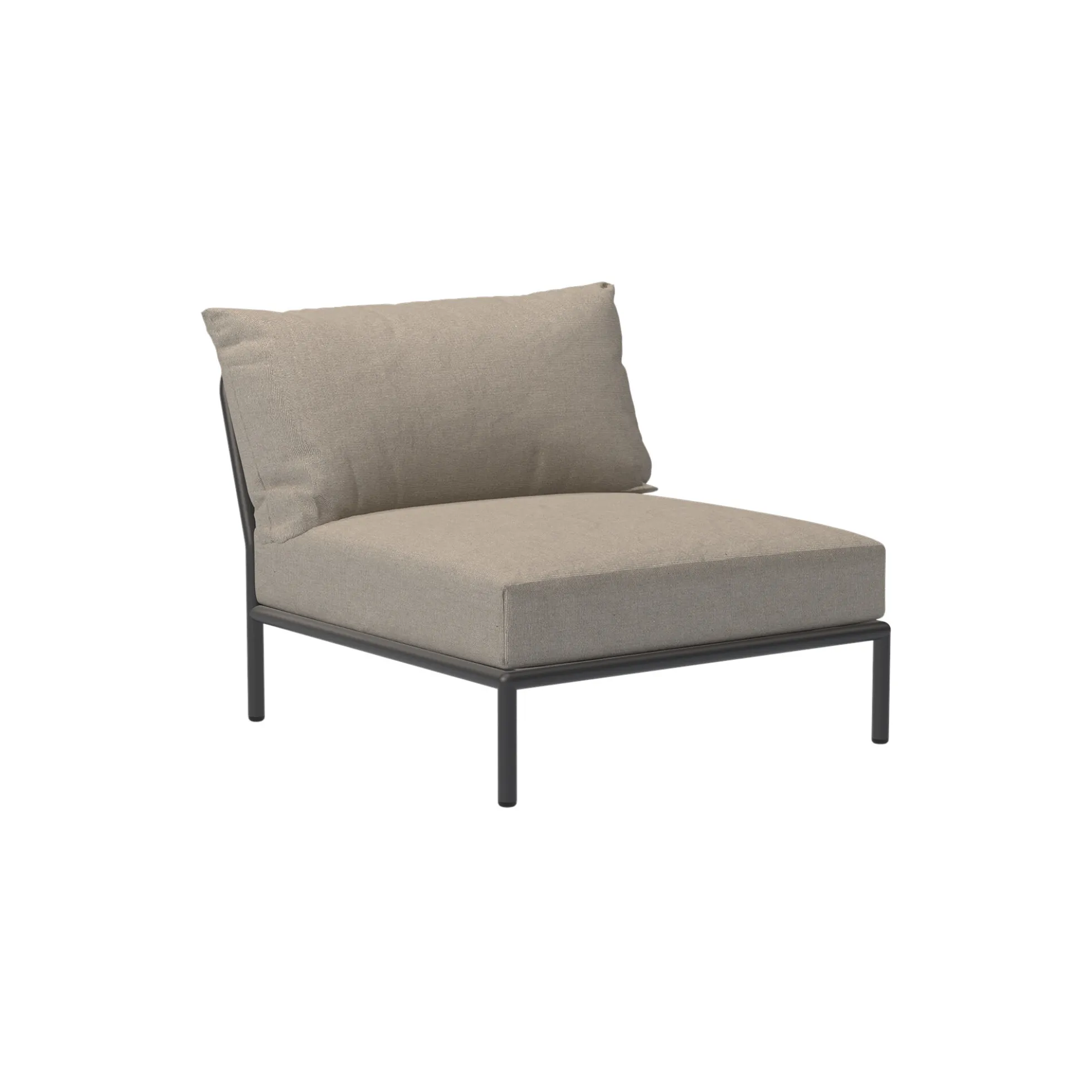 LEVEL2 Single Module loungestol, Sunbrella Heritage ash