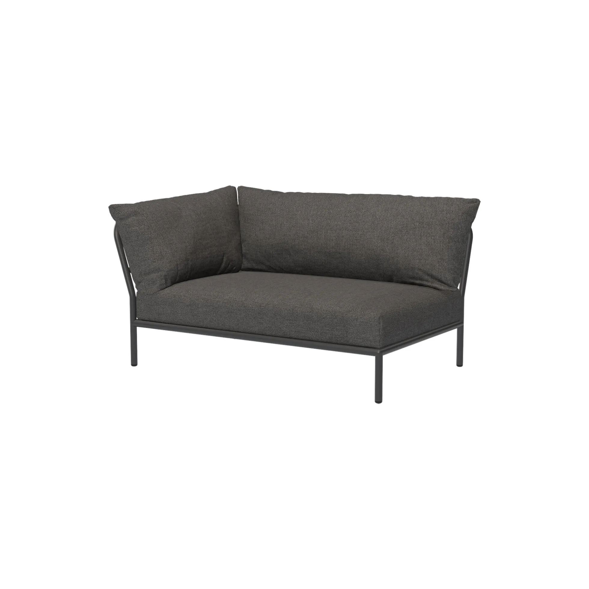 LEVEL2 venstrevendt loungesofa, Basic dark grey