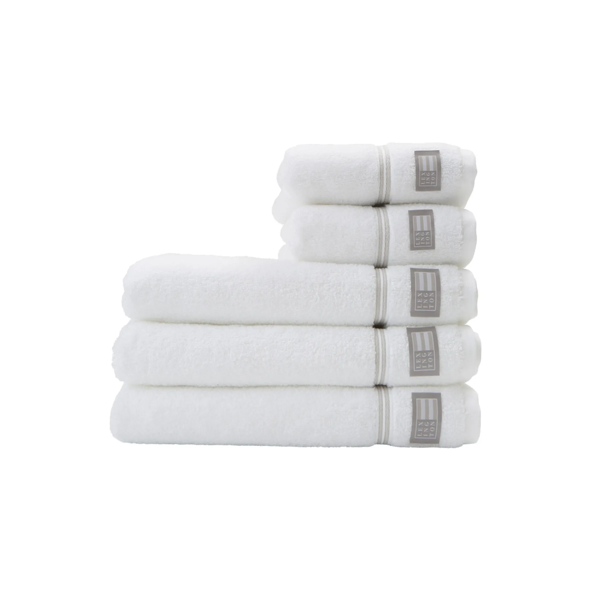 Lexington Hotel håndklæde, white/beige