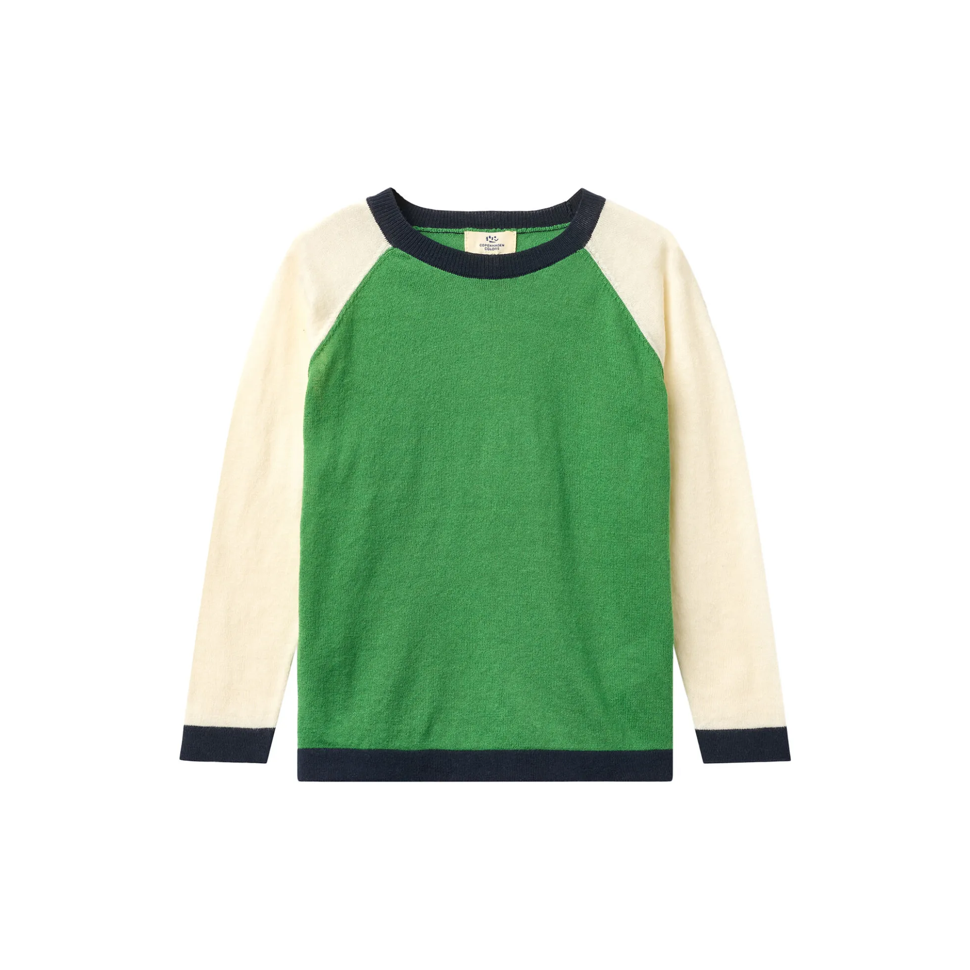 Light Knitted Color Block T-Shirt LS