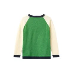 Light Knitted Color Block T-Shirt LS