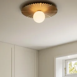 Liila Muuse Medium Ceiling Lamp, nordic gold/opal