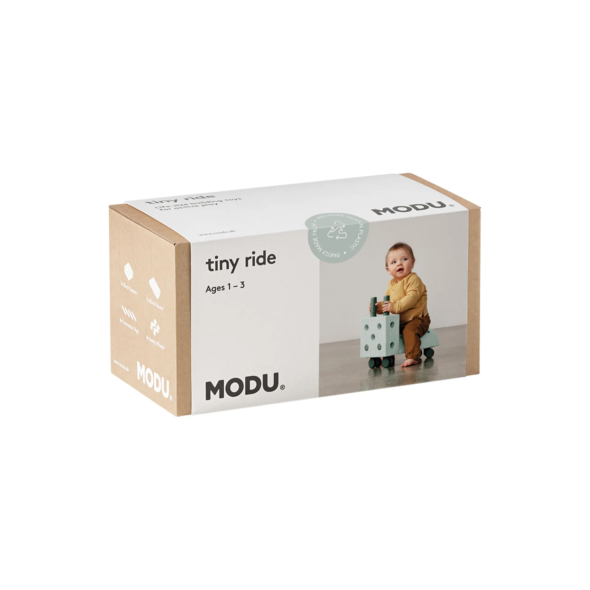 Lille gåbil, ocean mint/forest green