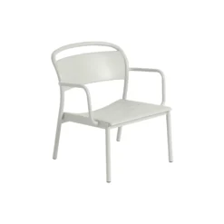 Linear Steel Lounge Armchair, grey