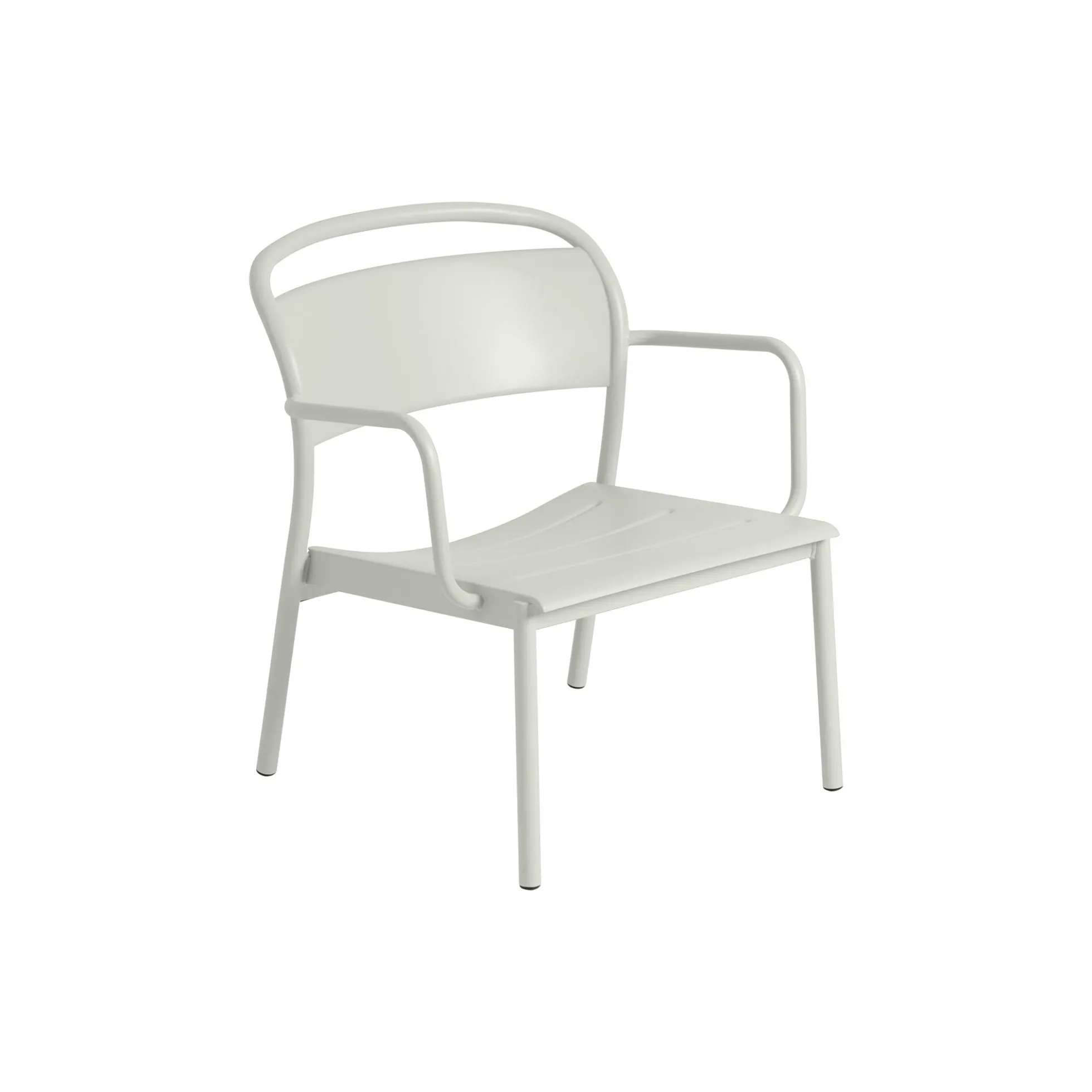 Linear Steel Lounge Armchair, grey
