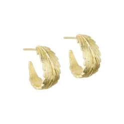 Linn wide hoops, forgyldt