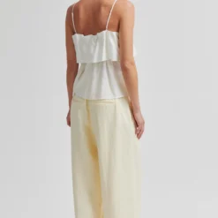 Lino Classic Trousers, alabaster gleam