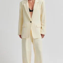 Lino Classic Trousers, alabaster gleam