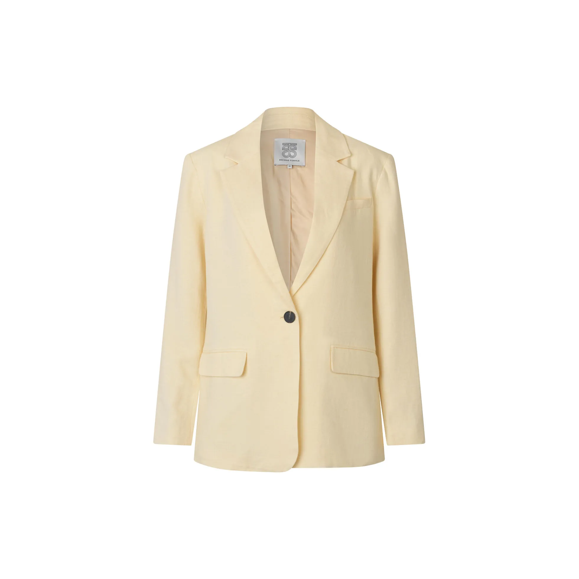 Lino New Fit Blazer, alabaster gleam
