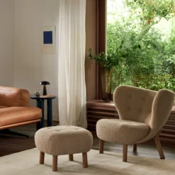 Little Petra VB1 loungestol & fodskammel ATD1, Karakorum 003/olieret eg
