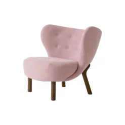 Little Petra VB1 loungestol & fodskammel ATD1, Eriture 0640/olieret valnød