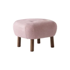 Little Petra VB1 loungestol & fodskammel ATD1, Eriture 0640/olieret valnød